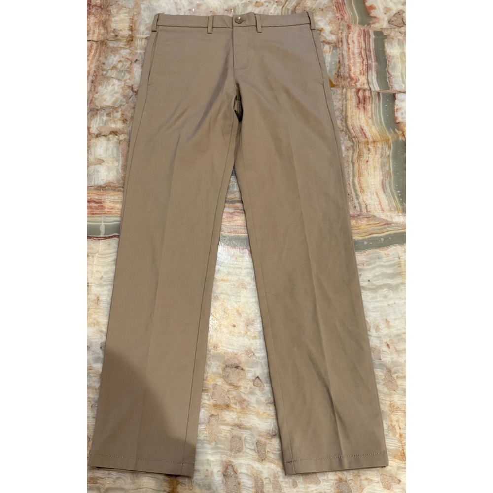 BauBax Mens Chino Trouser Pants Tan Water-Resistant Straight Leg Outdoor 30x30